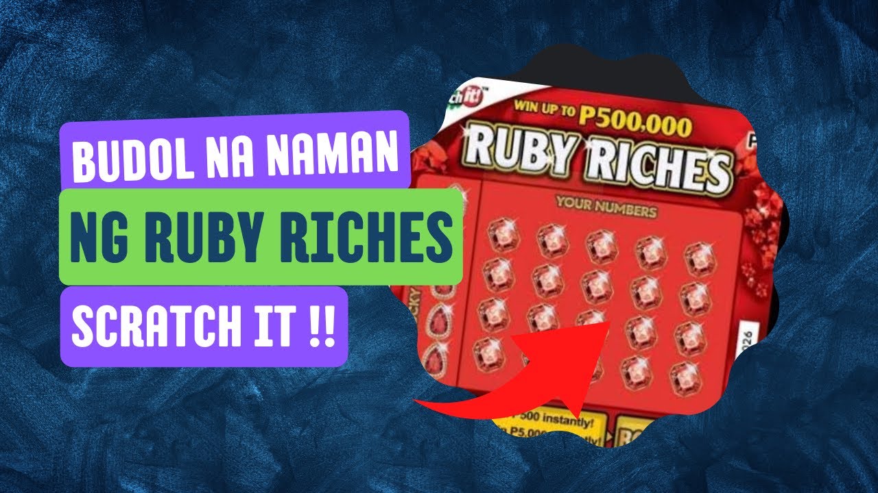 Ruby Riches Card Scratch PA BUDOL NA NAMAN SA RUBY RICHES #scratchit #lotto #pcso - YouTube