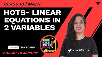 HOTS- Linear Equations In 2 Variables | SSC 10 | Math | Shagufta Jaipury