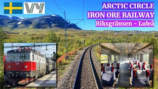 Vy “Arctic Circle” Intercity Train Narvik - Luleå - part 2: Iron Ore Railway Line via Kiruna