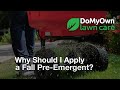 Why Should I Apply Fall Pre Emergent Herbicides?  - Weed Prevention Tips | DoMyOwn.com