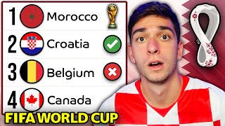 REACTING TO MY WORLD CUP PREDICTIONS