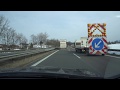 Driving through the German-Austrian border next to Salzburg on the motorway