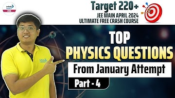 Top Physics Questions From January Attempt - Part 4 | #JEEMain2024 #PaperAnalysis @InfinityLearn-JEE