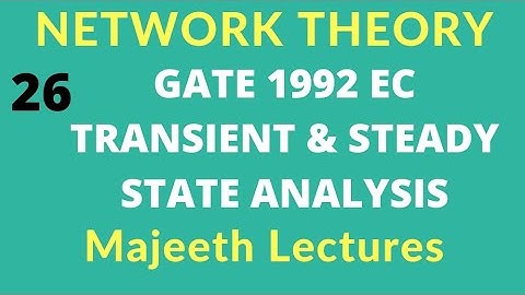 Network Theory GATE 1992 EC Solution |#26|