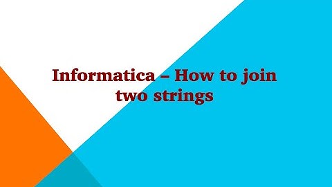 How to concatenate the first and last names – Expression Transformation