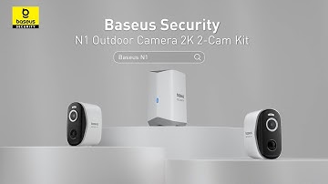 Baseus Security N1-2 Cam Set | 2K HD Video with Expandable Storage #baseus #Baseussecurity #BaseusN1