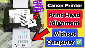 How to do Canon Printer Print Head Alignment without PC | Canon printer zig zag printing problem fix