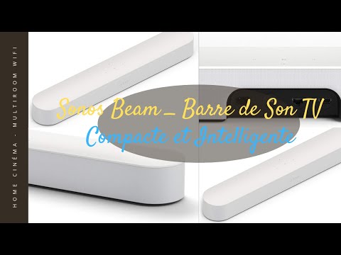 ??️Sonos Beam Barre de Son TV  Compacte et Intelligente Home Cinéma Multiroom WiFi
