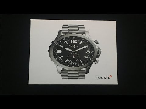 Fossil Q Nate Stainless Steel | Hybrid Smartwatch - Unboxing