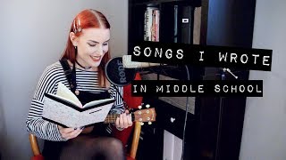 Singing songs I wrote in middle school🎀 | idatherese