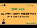 Added authentication middleware to verify jwt token