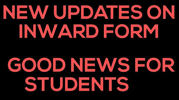 Good news about form inward process | SPPU | Pune university |