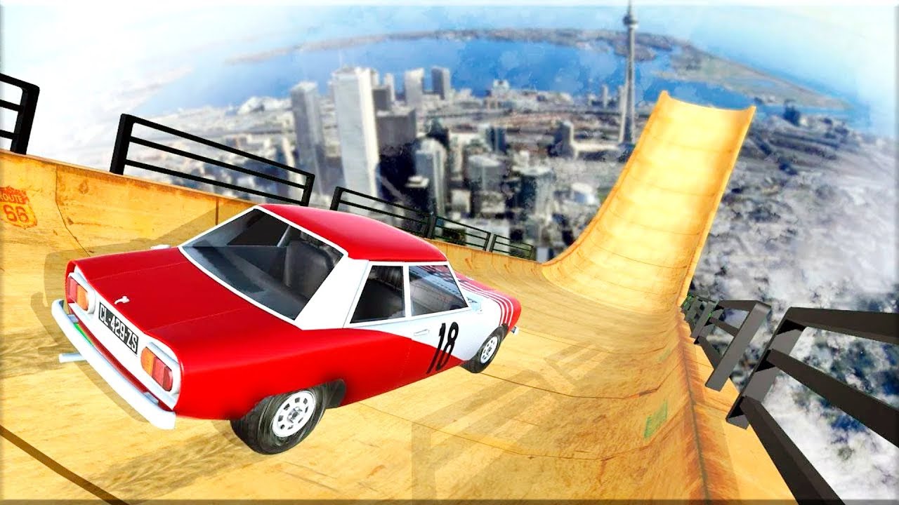 Mega Ramp V5 - Gameplay Android game - racing car simulator - YouTube