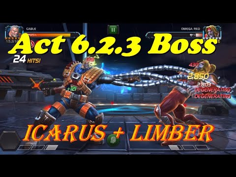 Cable Melts Act 6.2.3 Omega Red Boss in 24 Hits!!! Marvel Contest of Champions