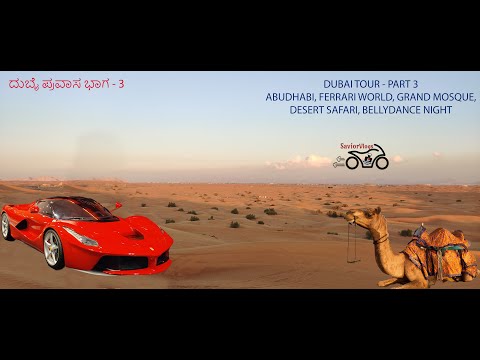 Dubai Tour Part 3, Abu Dhabi, Ferrari World, Desert Safari