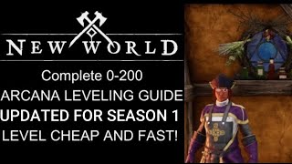 New World 0-200 Arcana Leveling Guide!! Updated for Season 1 2023! ! Cheapest and Fastest Leveling!