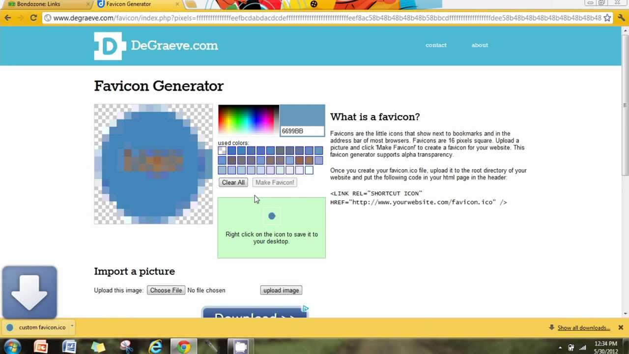 Make Your Own Favicon - YouTube