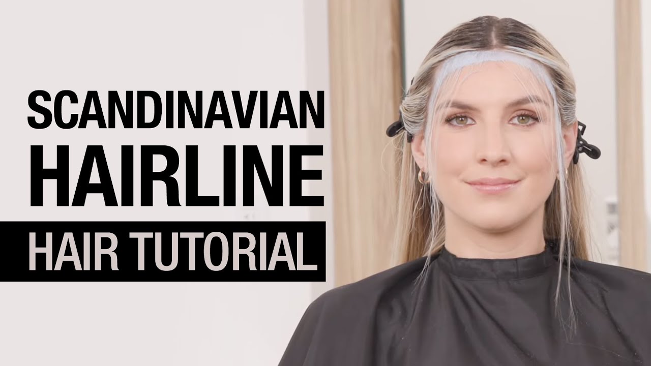 Scandinavian Hairline Blonding Technique, Trending Hair Color Tutorial