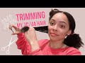 How I Trim My Natural 3c/4a Hair