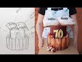 Кондитерский VLOG: Торт по ЭСКИЗУ✏️. Как исправляла свои же ОШИБКИ🥴... / Мама Вика