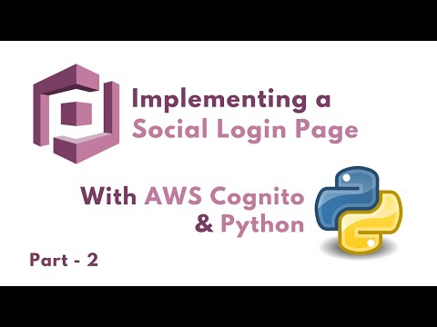 Create a Social Login Page || AWS Cognito || Python (django) || Part-2