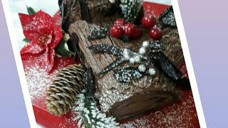 bûche de noël double crème  بوش دو نويل دوبل كريمة 