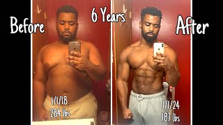6 Years Weight loss Body Transformation | Losing 100 Pounds