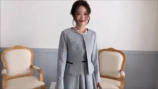 【入園式＆入学式ママスーツ】一枚でも着やすいワンピーススーツセット