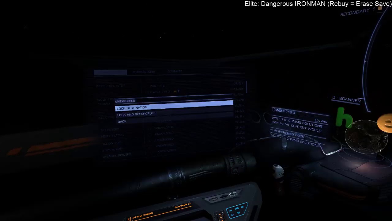 Elite Dangerous Ironman Rebuy Screen Delete Save Youtube