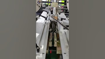 Automatic rigid box corner pasting machine.#rigid #jewelrypackaging #packagingmachine #boxmaking