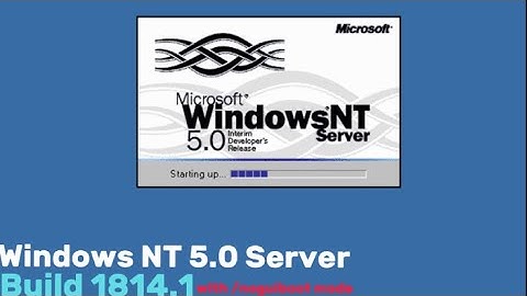 Windows NT 5.0 Server Interim Developer’s Release build 1814(/noguiboot mode)
