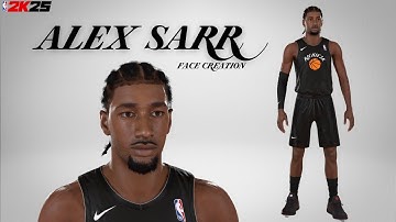Alexandre Sarr Face Creation in NBA 2K25