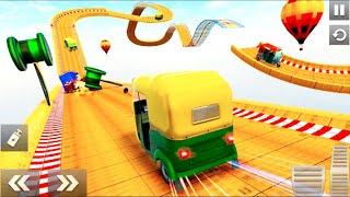 Tuktuk Rickshaw driving simulator game - 3d stunts game -  Android Gameplay #1 screenshot 4