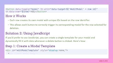 How to Pass an Object to a Modal Dialog in Thymeleaf