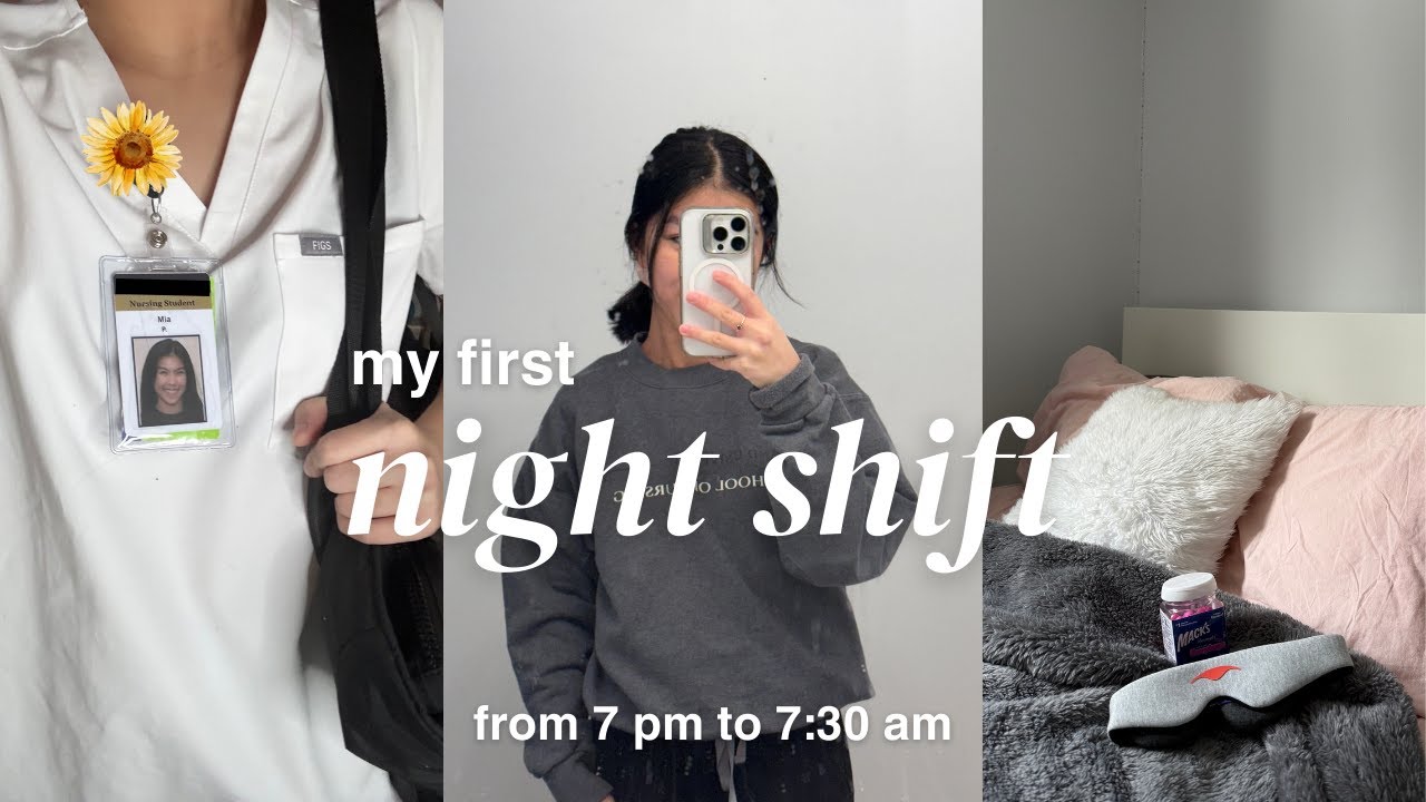 A Day In The Life Of A Nursing Student🩺 | my very first night shift ...