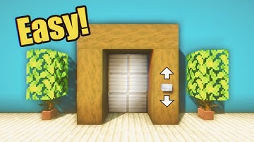 How to make a working Elevator in Minecraft