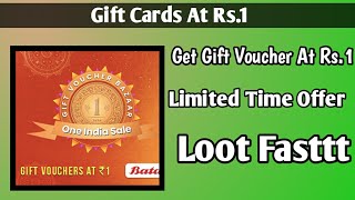Get Gift Card At Rs.1 | gyftr loot | By LootTalks