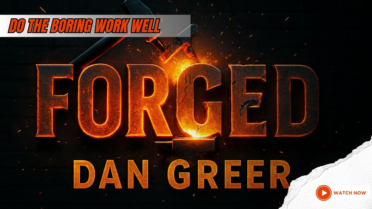 Do the Boring Work Well 1