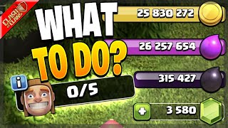 What to do When you have MAX LOOT and NO BUILDERS in Clash of Clans? screenshot 5