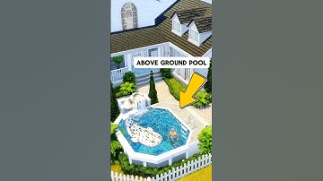 An Above Ground Pool ideas !! sims 4 #sims4shorts #thesims4 #sims4pool