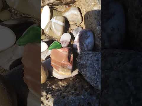 Beautiful Collection Of Sea Stones احجار من الشاطئ 