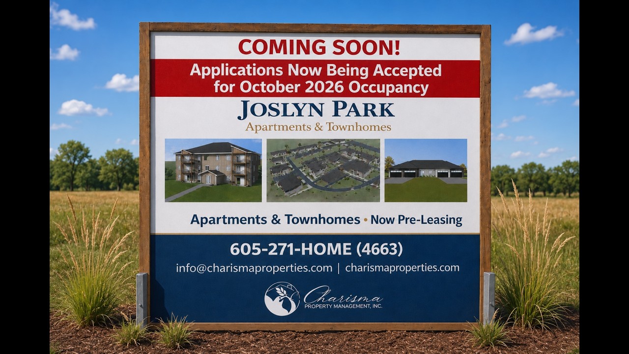 Joslyn Park Apartments & Townhomes | Now Preleasing in Lennox, SD