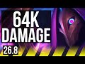 JHIN & Alistar vs APHELIOS & Soraka (ADC) | 64K damage, Good KDA: 22/2/12 | KR Master | 26.8