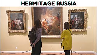 Hermitage St. Petersburg Headquarters Russia Walking Tour - 4K | 俄罗斯圣彼得堡冬宫徒步之旅