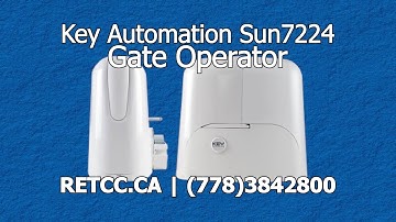 How to Install the Sliding Gate Opener SUN7224 Key Automation provided by Royal Gates in BC, Canada.