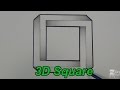 How To Draw An Impossible Square - 3D Square - Impossible Shapes (Narrated)