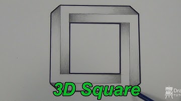 How To Draw An Impossible Square - 3D Square - Impossible Shapes (Narrated)