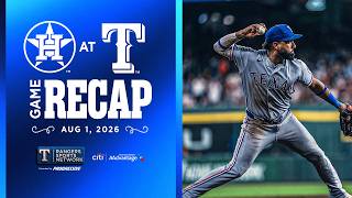 Rangers vs Astros Game Recap 8/1/2026 | Rangers Sports Network | Presented by Citi AAdvantage