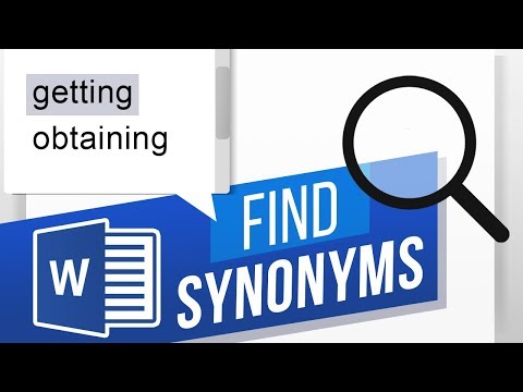 How to Find Synonyms in Word | How to Find Similar Meaning Words | Thesaurus in Word