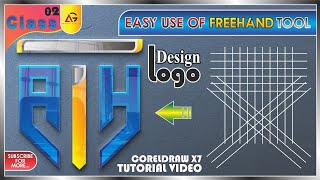 A T H Letter Logo Design Easy Use Of Freehand Tool Coreldraw X7 Tutorial